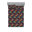 Vert forêt / motif floral abricot