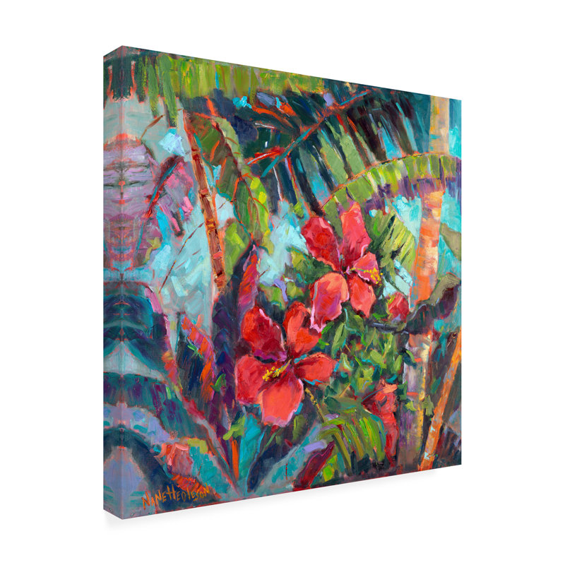 Nanette Oleson, toile d'extérieur «Splash Of The Tropics II», H 24 po x l 24 po x P 1,5 po