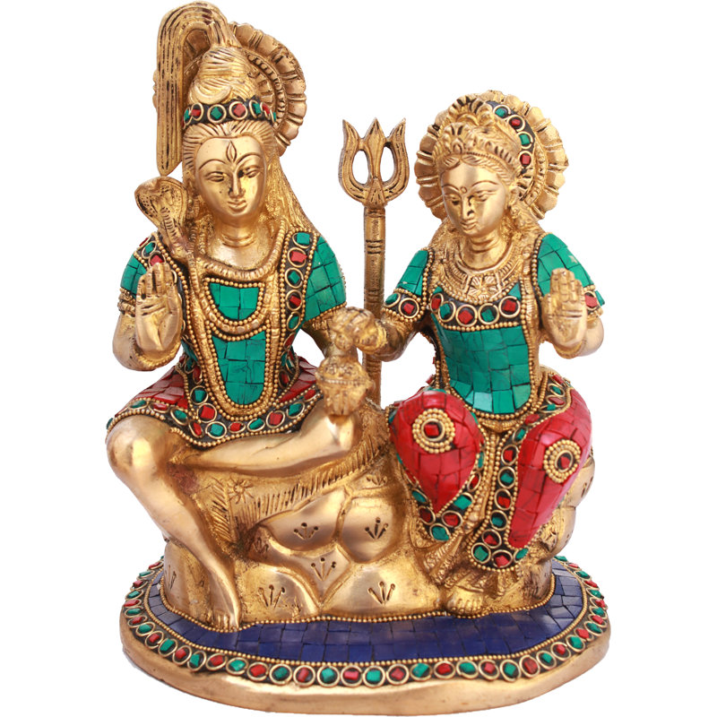 Shiva-Parvati assis sur Kailasha