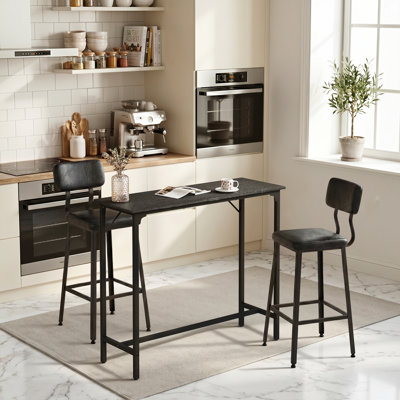 43'' Counter Height Bar Table Rectangular Pub Table Sofa Table