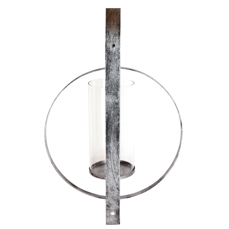 18'' H Wall Wall Sconce, Silver