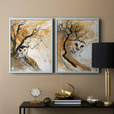 ANIMALS Series Lxxi - reproduction encadrée de qualité supérieure - prête à être accrochée - aucun clou requis - aucun clou requis