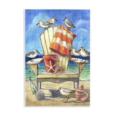 «Summer Beach Chair Seagulls» par Geoff Allen