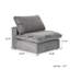 Chaise à housse en mélange de lin-1833062045
