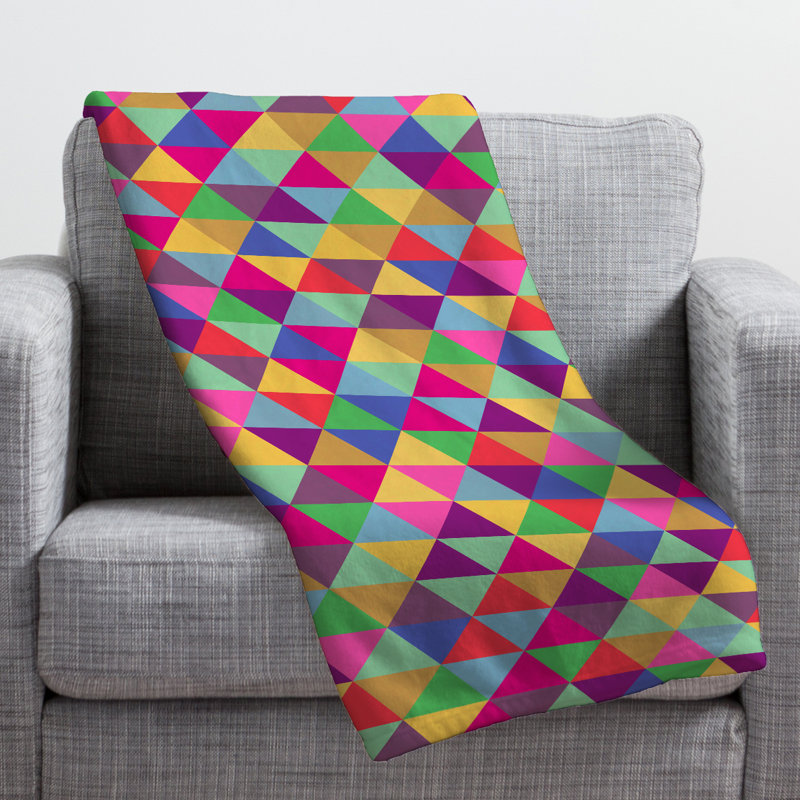 Bianca Green Throw Blanket, Medium