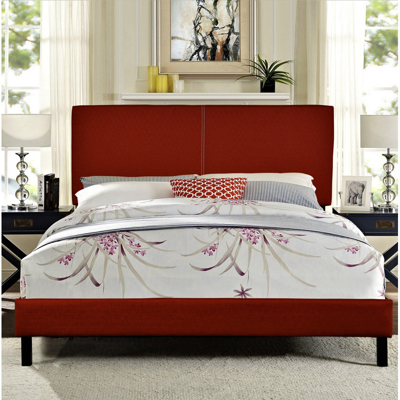 Alano Damen Upholstered Storage Standard Bed, Queen, Gray
