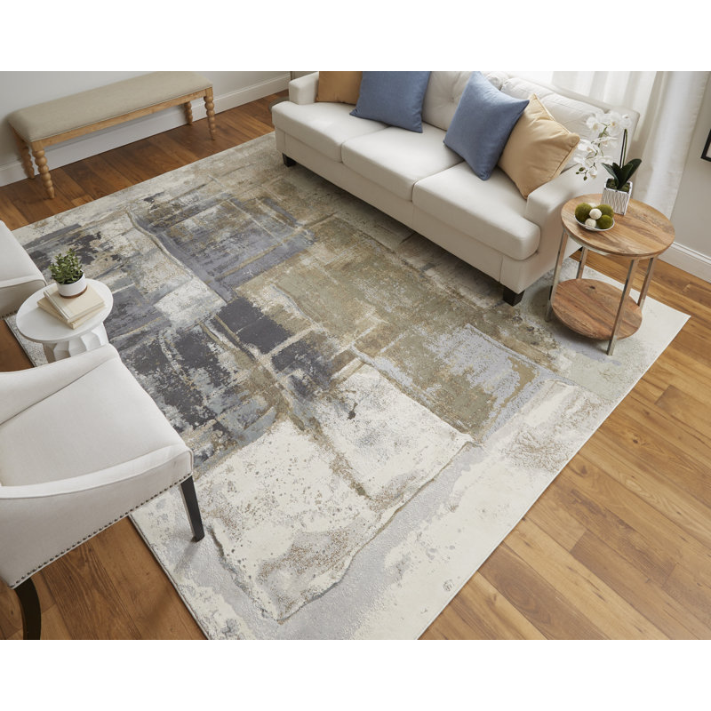 Rohaan Performance Abstract Indoor Rug, Rectangle 3'10" x 6'