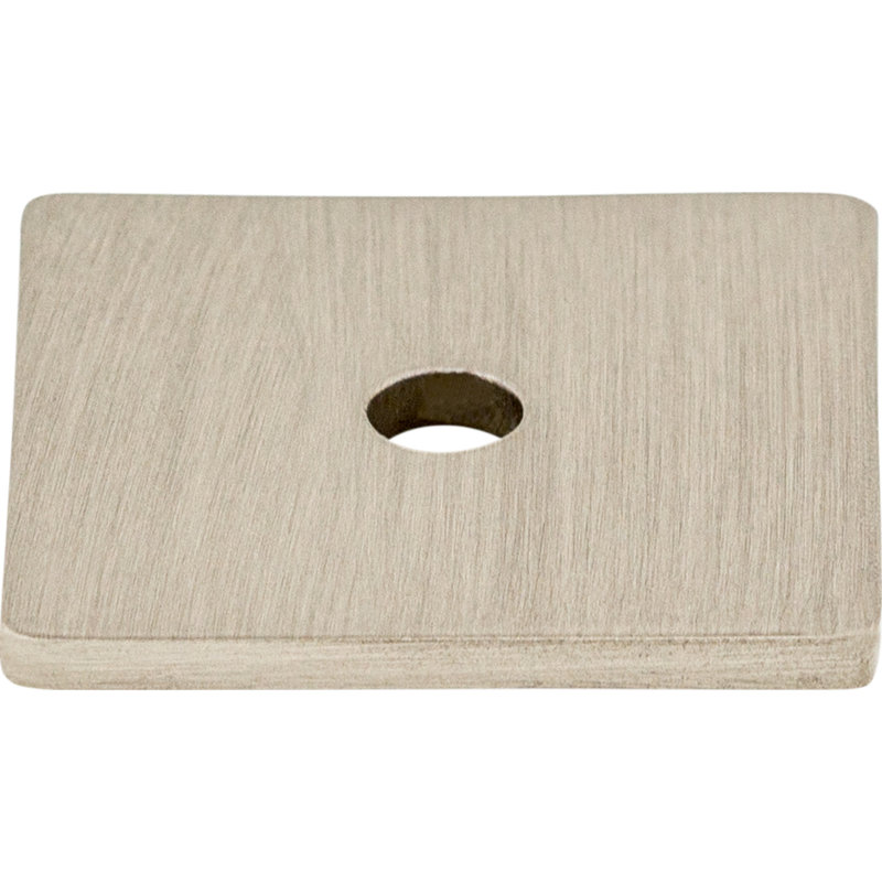 Square  Backplate, Brushed Satin Nickel, 1.25" H x 1.25" W x 0.06" D