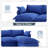 Rino 111.3'' Upholstered Sofa, Cloud Sofa, Modular Sectional Sofa 5 Seat L Shaped Couch for Living Room (White,Gray, Dark Green, Blue)-637346278