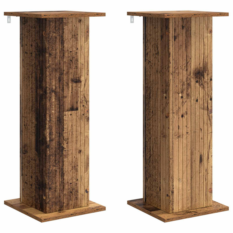Plant Stand - Set of 2, Old Wood, 80.5cm H x 30.5cm W x 30cm D