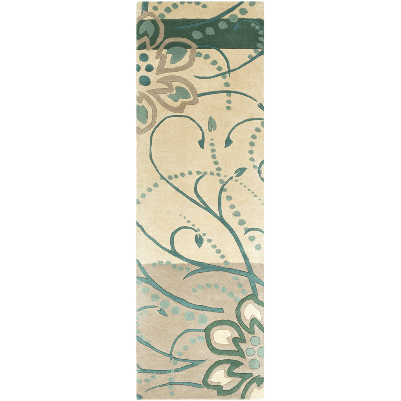 Elsberry Wool Floral Indoor Rug, Runner 2'6" x 8'