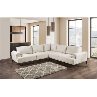 Kertu Upholstered L-Shaped Sectional Symmetrical