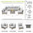 Jeanan Wicker 6 - Person Modular Patio Conversation Sets with Cushions-2058598060