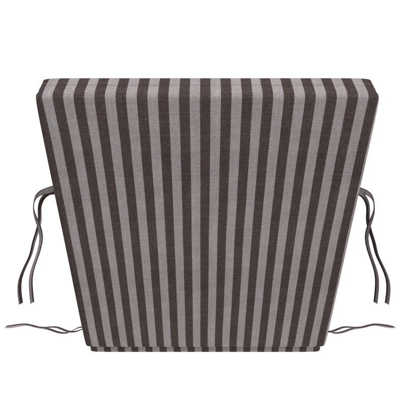 Kacy Sunbrella® Outdoor Patio Chaise Lounge Cushion, 24" W x 45" D, Sail Away Java