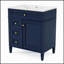 Meuble-lavabo moderne de 30 pouces avec lavabo supérieur et 2 tiroirs, solution de rangement élégante et fonctionnelle pour toute salle de bain.-19078418