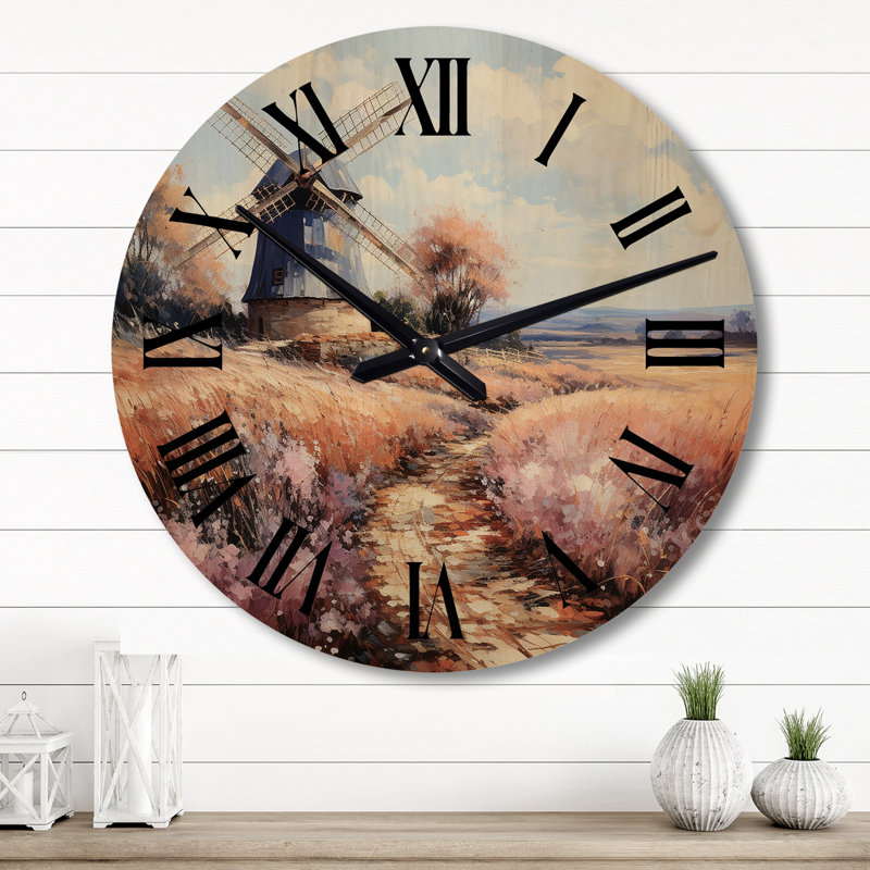 Horloge murale en bois massif Ronda, Grand