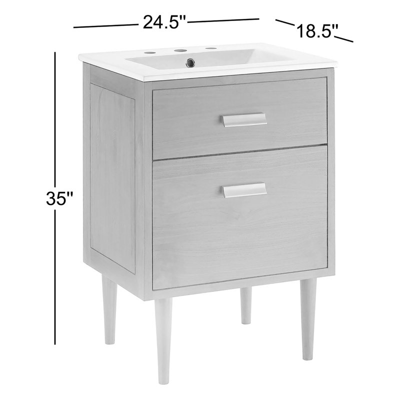 Meuble-lavabo 24 po Modway Cassia
