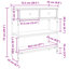 72.5cm Solid Wood Top Console Table