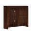 Buffet Mid-Century en rotin 39,4 po, 2 trous - Noyer-130480507