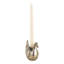 Bougeoir décoratif en métal en forme de cygne pour table - Bougeoir sculptural glamour pour salon ou cuisine - 12,5 cm, doré