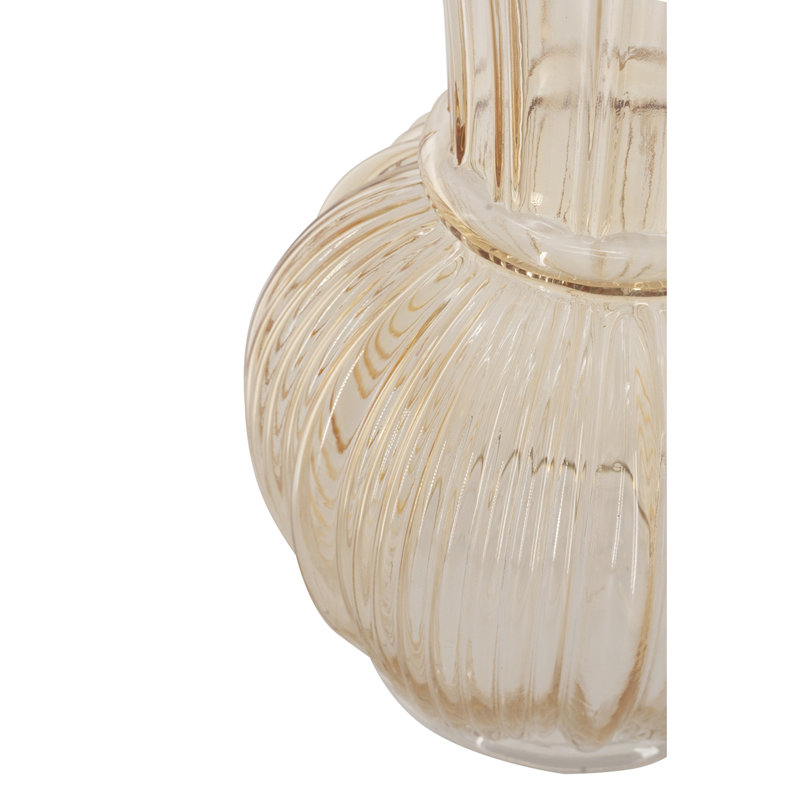 Vase en verre Amber, H 11,4 po x l 6,3 po x P 6,3 po