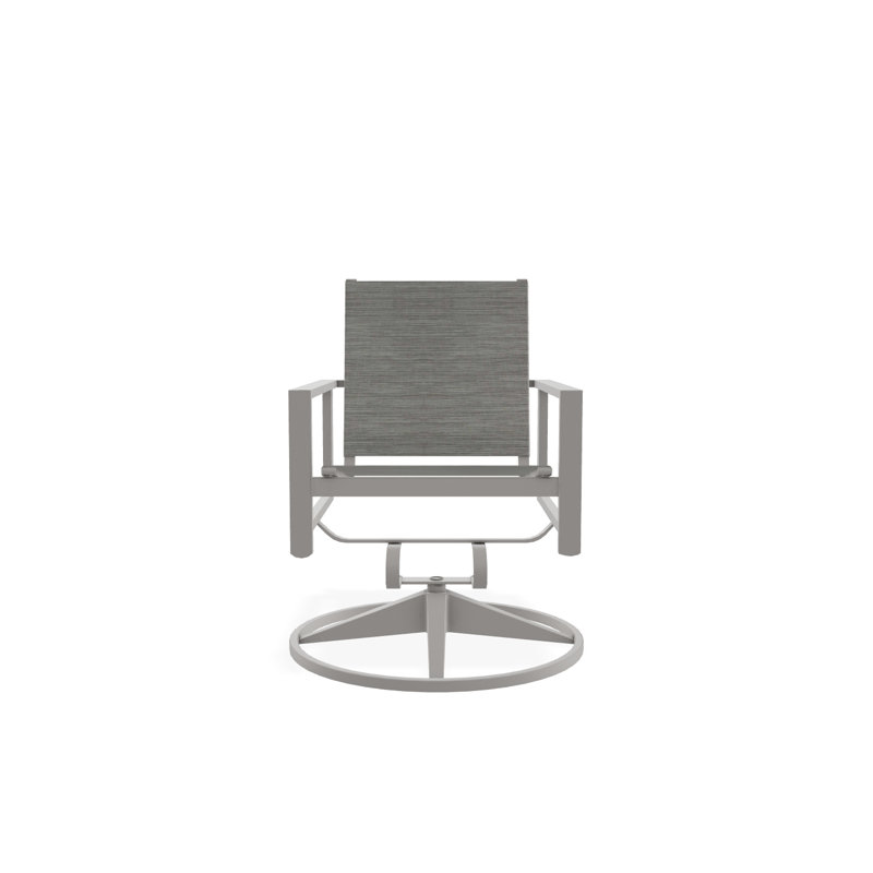 Tribeca Sling Swivel Rocker, Warm Gray, Sicily