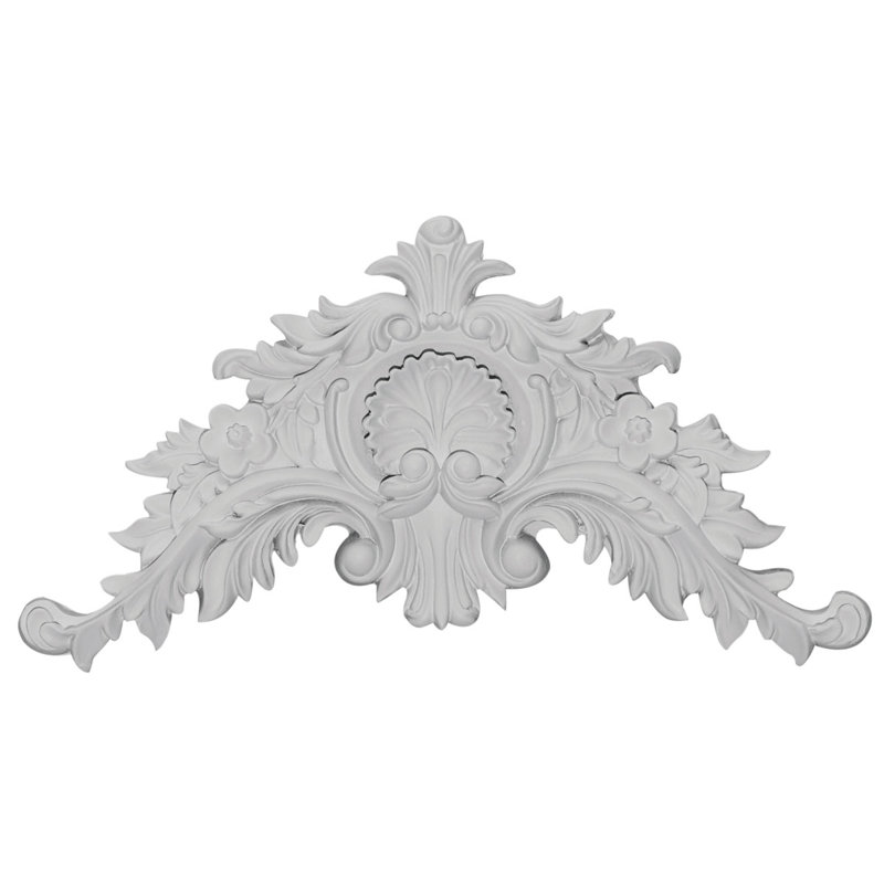 6'' H x 11.5'' W x 1.38'' D Urethane Onlay Scroll