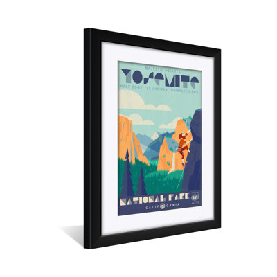 Yosemite National Park Climber Professionally Framed & Matted Art Print - by Benjamin Burch