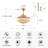 Houstyn Dimmable Crystal Ceiling Fan with LED Lights and Remote Control-1733840709-1650773953