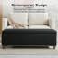 Banc de rangement rembourré en similicuir de 51 po de largeur-1444370130-1444370128