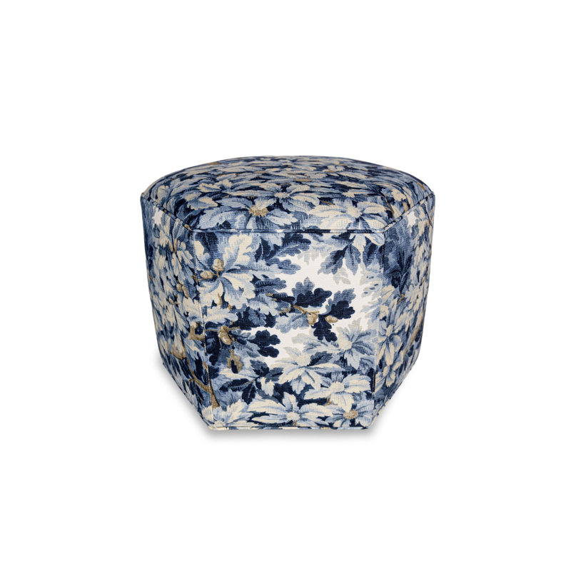 Cotton Ottoman, Blue