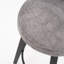 Tabouret de bar pivotant de 25 po de hauteur (2 personnes), gris foncé, bois massif, tissu chenille, pieds réglables pour la maison et la cuisine, hauteur réglable en gris 2, fabrication en bois, revêtement, salle à manger-45639161