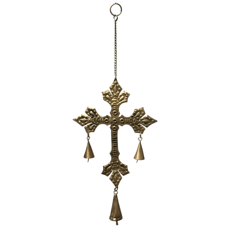 San Juan Cross Chime in Burnished Gold