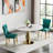 47.2" Dining Table,Modern Round Dining Room Table with Stainless Steel Base, Luxury Round Dining Kicthen Table with 1.18" Thick Tabletop for Dining Room-1775770828