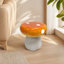 Tabouret d'appoint en résine orange 13 po x 13,4 po Orange-1979483367