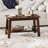 Modern Farmhouse Coffee Table with Storage Shelf, 2-Tier Living Room Table Rectangular Center Table, Home Office Industrial Cocktail Tables-1636594478