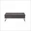 Chêne gris & amp; Table basse chromée avec 2 compartiments de rangement cachés pour le salon