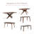 Rozella Solid Wood Dining Table