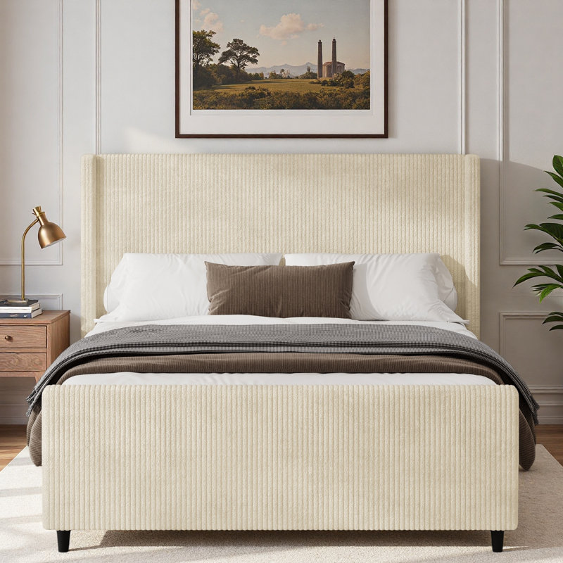 Lit tapissier Corduroy, Grand lit
