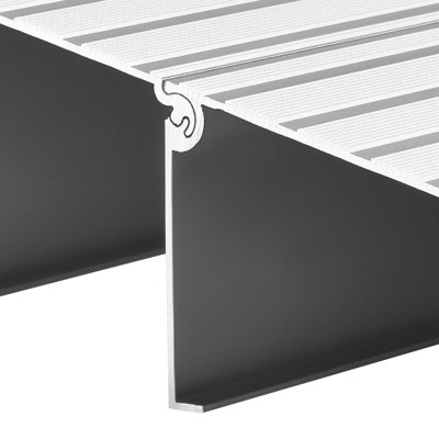 Door Threshold Ramp, 34.0 x 19.2 x 4 in, 6063-T5 Aluminum Alloy, 1 Pack, Modular Threshold Ramp, Silver, 800 lbs Load Capacity for Wheelchairs and Scooters