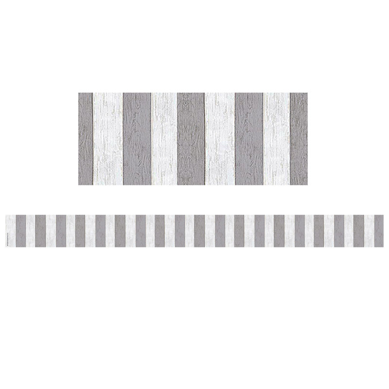 Bordure droite à rayures grises modernes