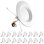 Ensemble de 16 ampoules encastrées DEL 5/8 po à intensité variable sélectionnable 5 lumières à intensité variable 14 W