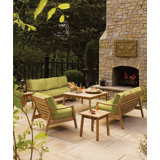 Siena Outdoor 5 - Piece Teak Conversation Set