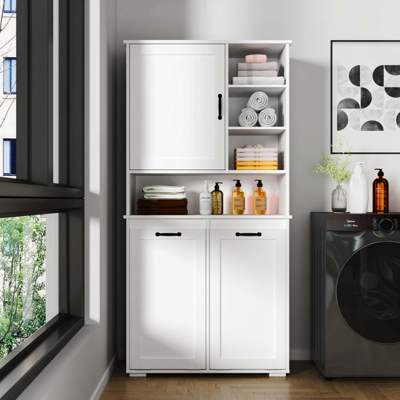 Armoire de rangement pour salle de bain avec 1 armoire de rangement et 1 tiroir