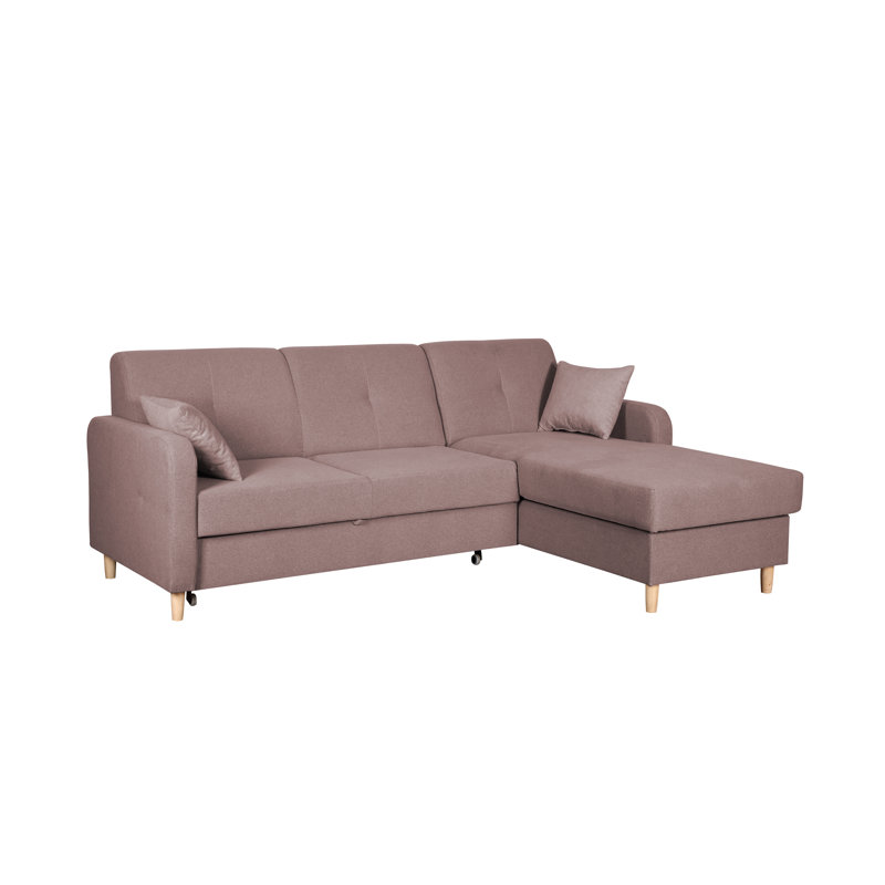 4 Seater Sofa Bed, Right Hand Facing, Cappuccino