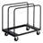 Drywall Cart Dolly, 1800 lbs Load Capacity, Steel Panel Truck Cart with 5 inch Swivel Casters, Lumber Drywall Dolly with with Tie-Down Strap & 3 Side Handrails for Factory, Warehouse, Garage
