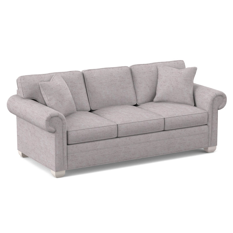 Main Street Upholstered 85'' Sleeper Sofa, Nadia Linen, Dove Gray
