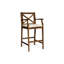 Bois de 2 - beau dossier en croix, rembourrage d'eau, H 45,26 po, assemblage 2, dossier avec coussins, tabourets d'extérieur-1284465476