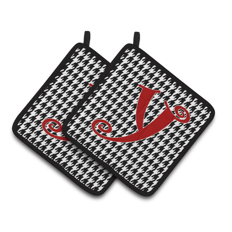Cuisinier poignée Houndstooth, Y