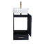Ensemble de meuble-lavabo simple moderne 18 po bleu